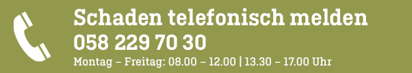 Gebäudeversicherung St.Gallen - Schadenhotline-Nummer
